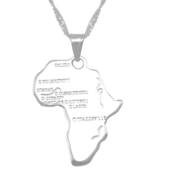 Africa silver necklace - Picture 2 of 4